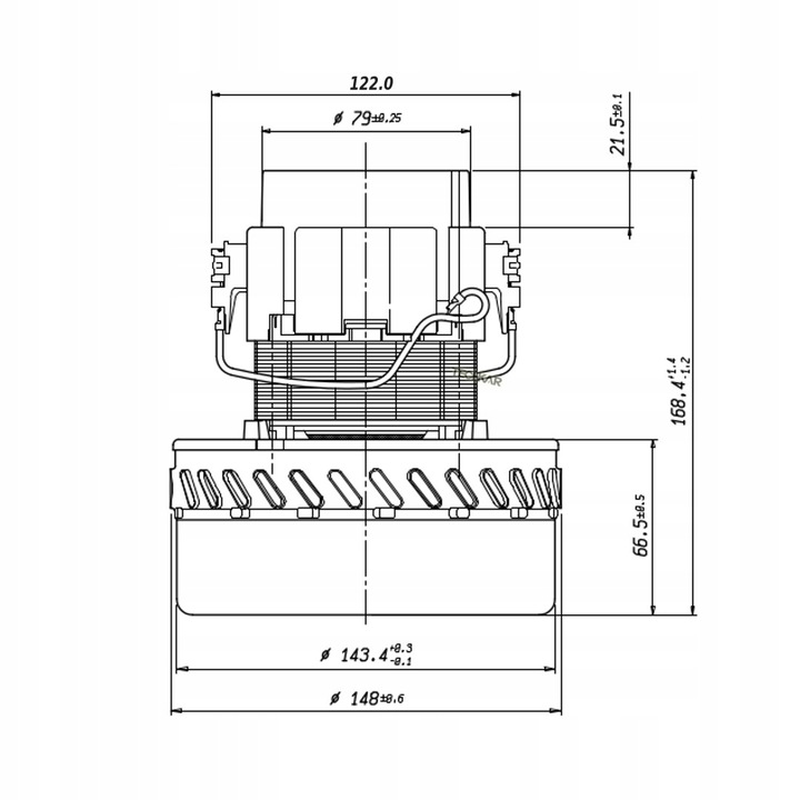 Silnik TURBINA do odkurzacza Karcher PUZZI 100 200 NT 360, 65/2 700
