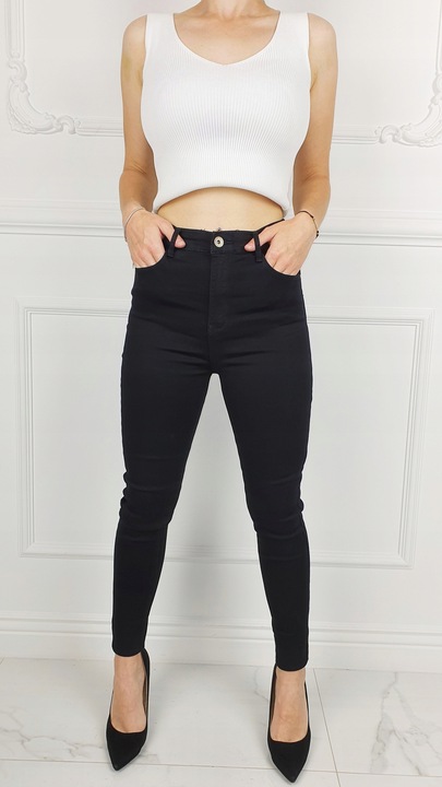 # DAMSKIE SPODNIE JEANSOWE WYSZCZUPLAJĄCE KOLORY #