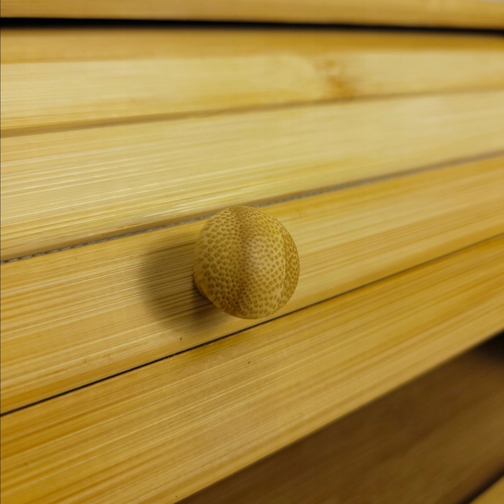 CHLEBAK bambusowy ROLL-TOP duży POJEMNIK na pieczywo EKO kuchnia