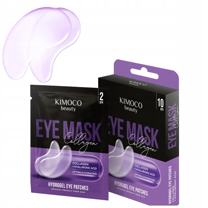 Zestaw maseczek hydrożelowych pod oczy na usta KIMOCO koreańska