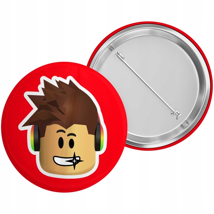 Zestaw do Szkoły Czarny Plecak + Piórnik + Pin Postać z Gry Roblox Wzory