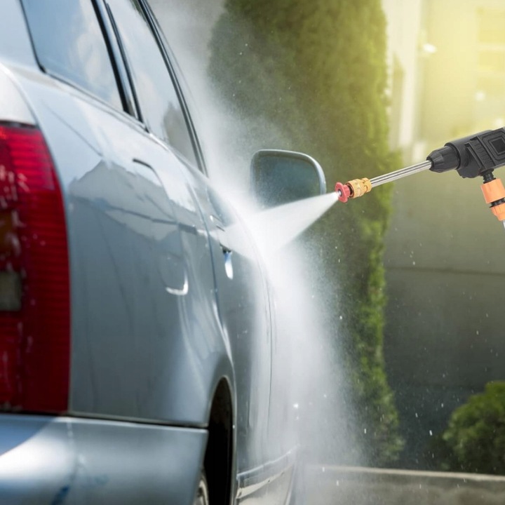 AKUMULATOROWA MYJKA CIŚNIENIOWA DO OGRODU, OKIEN I KOSTKI, ZESTAW