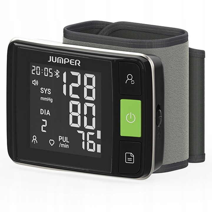 MEDYCZNY Ciśnieniomierz NADGARSTKOWY Jumper HWA11 MÓWI PO POLSKU Aplikacja