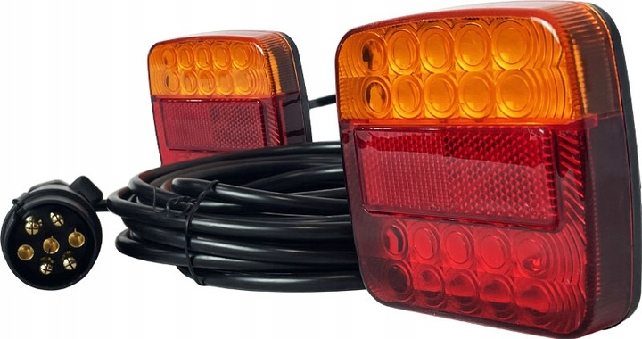 ZESTAW LAMP LED PRZYCZEPY PRZYCZEPKA NA MAGNES Z PRZEWODEM 7.5 M