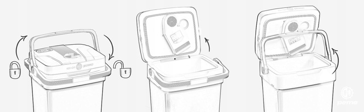 LODÓWKA TURYSTYCZNA Ice-On 32 SAMOCHODOWA Funkcja Grzania 12v 230v USB PEME