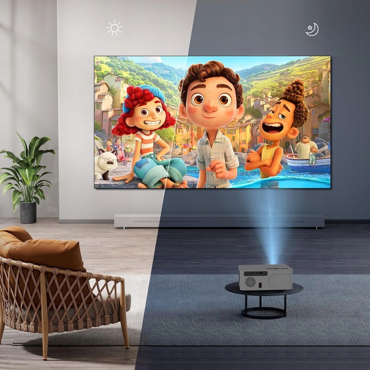 Projektor mini Rzutnik LED WiFi Android TV FULL HD 4K Autofocus do Telefonu