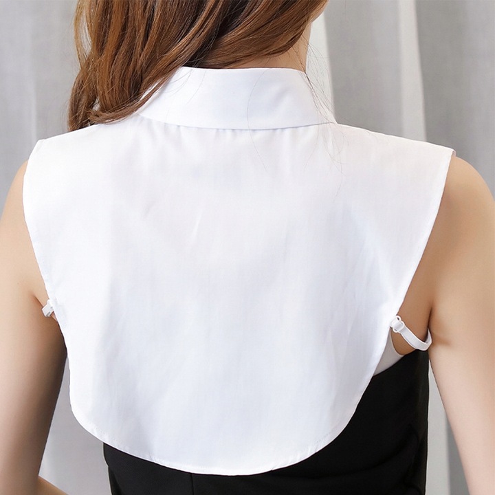 KOŁNIERZ Z ZAPIĘCIEM BIAŁA FAŁSZYWA DAMSKA KOSZULA BIAŁY KOŁNIERZYK