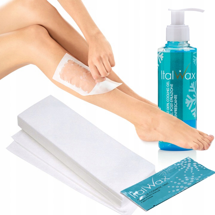 ItalWax 2x WOSK DO DEPILACJI W ROLCE 100ml + PASKI PODGRZEWACZ do
