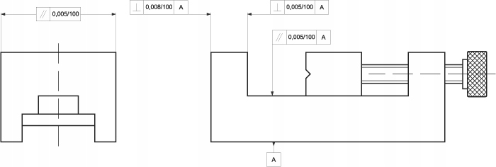 Profesjonalne imadło kontrolne precyzyjne szlifierskie stalowe 100x125