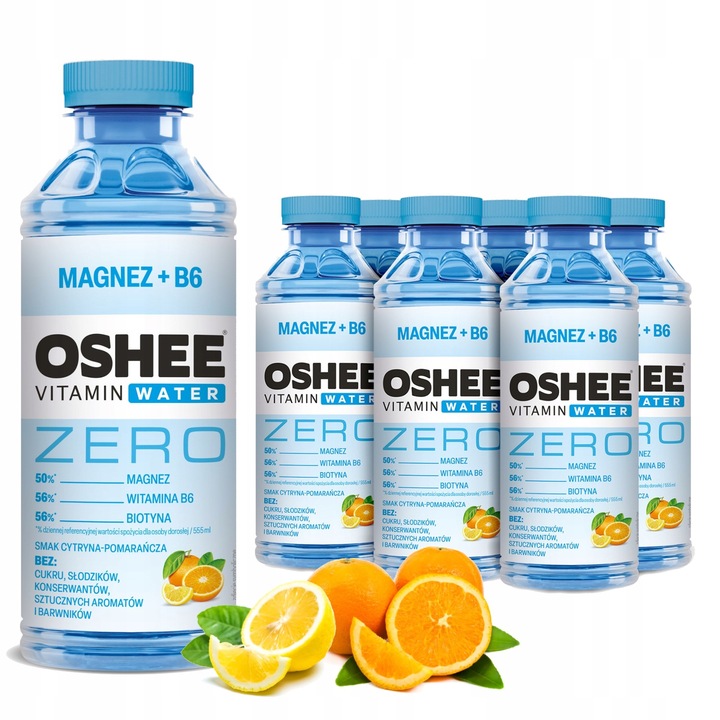 Oshee Zero Vitamin Water Magnez + B6 555ml