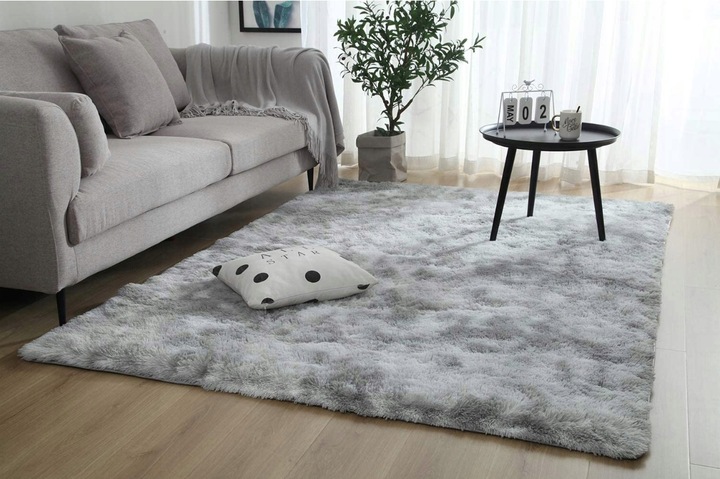 Pluszowy Dywan Shaggy Puszysty Do Salonu Miękki 160x230 Prostokąt Futrzany