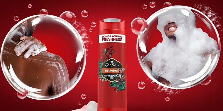 Old Spice Bearglove Żel męski pod prysznic i szampon 3w1, 6 x 400ml
