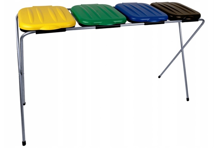 KOSZ STOJAK NA WORKI DO SEGREGACJI ŚMIECI 4 x 120l