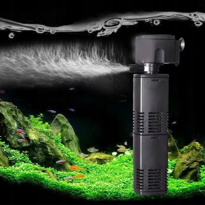 FILTR WEWNĘTRZNY PROFESJONLANY DO AKWARIUM POMPKA GĄBKOWY 4W 400L/h