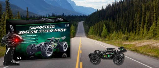 Samochód zdalnie sterowany AUTO NA PILOTA DUŻY RC MONSTER WYTRZYMAŁY DRIFT