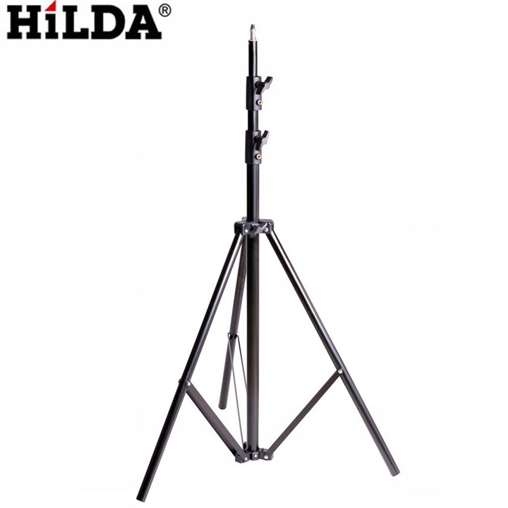 STATYW TRIPOD POZIOMICY 2,9 M 8KG OŚWIETLENIOWY STABILNY + GŁOWICA