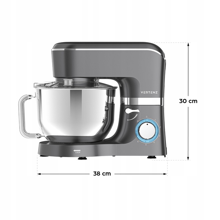 Robot kuchenny planetarny VERTENZ mikser wielofunkcyjny z misą 5,5L