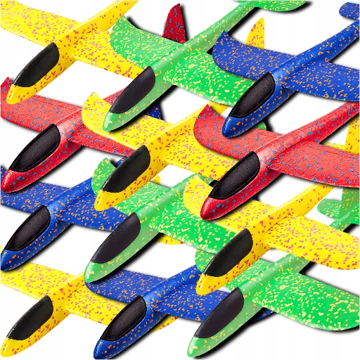 12X SAMOLOT STYROPIANOWY SZYBOWIEC RZUTKA SAMOLOTY ZE STYROPIANU DLA DZIECI