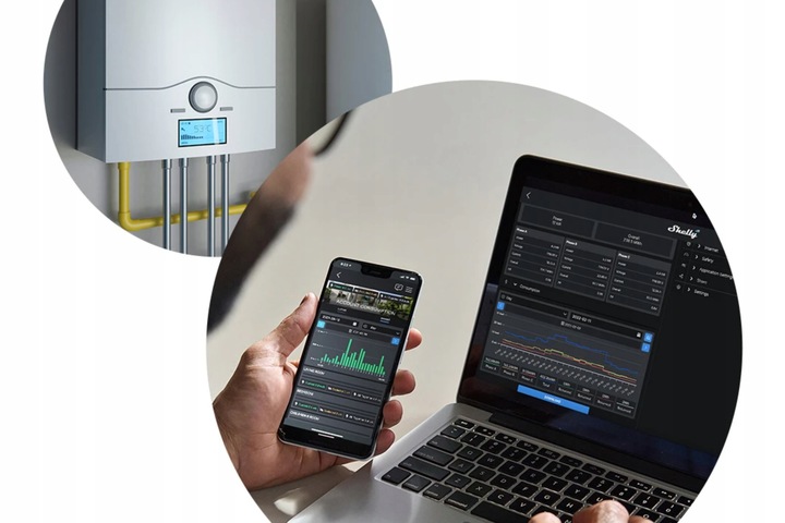 Inteligentny licznik energii 3-fazowej Shelly 3EM