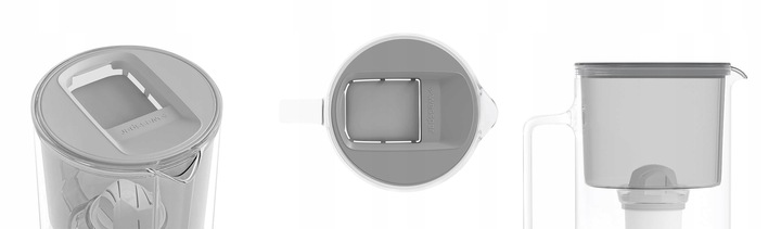 Dzbanek filtrujący szklany Wessper D2 Borosilicate 3l + filtr