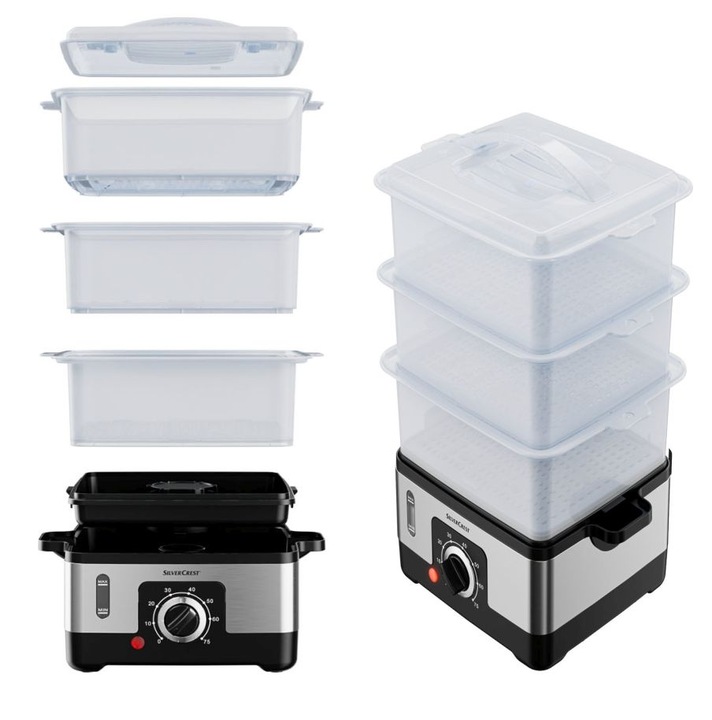 Parowar Elektryczny URZĄDZENIE DO GOTOWANIA NA PARZE pojemnik na ryż