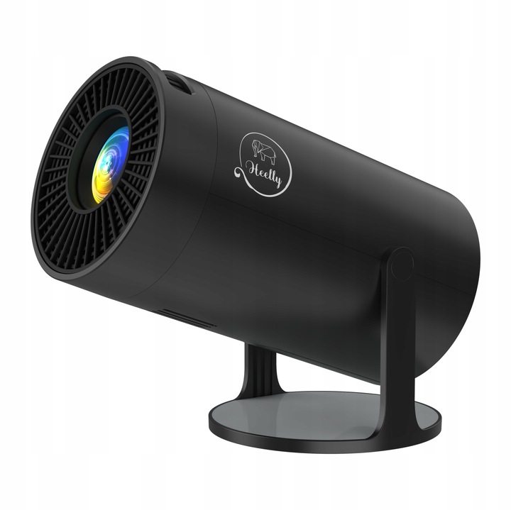 PROJEKTOR RZUTNIK ANDROID TV WIFI MINI 4K PRZENOŚNY SMART CZARNY