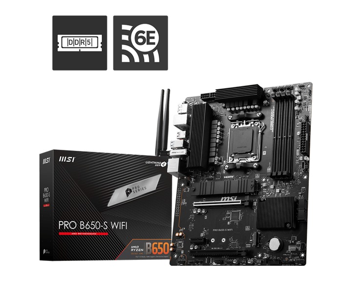 Msi Pro B650-S Wifi DDR5 AM4 Atx Mb