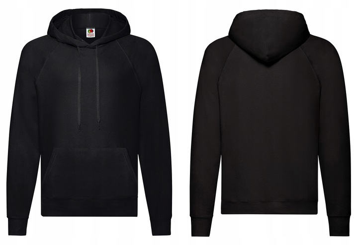 BLUZA Z KAPTUREM - FRUIT OF THE LOOM light