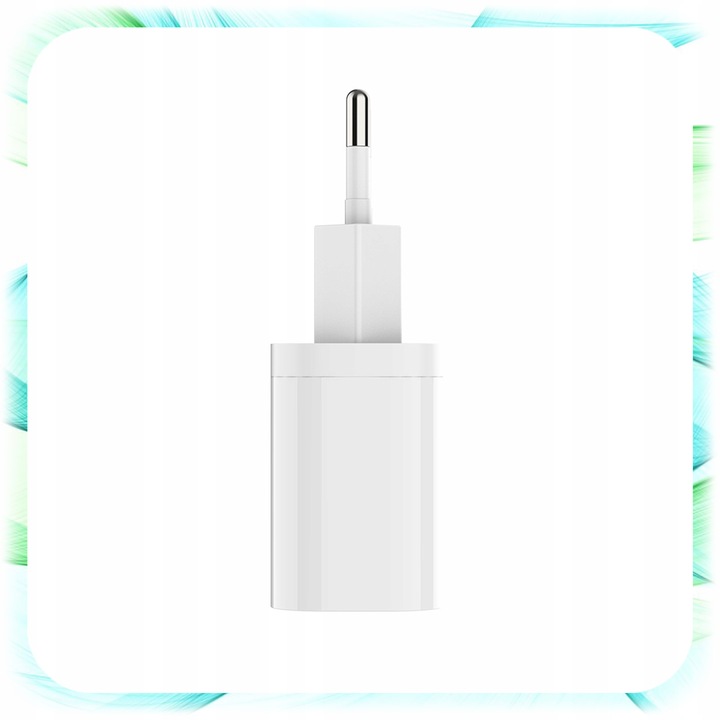 ŁADOWARKA SIECIOWA KOSTKA 2 Wejścia USB + TYP-C USB-C do Telefonu 25W biała