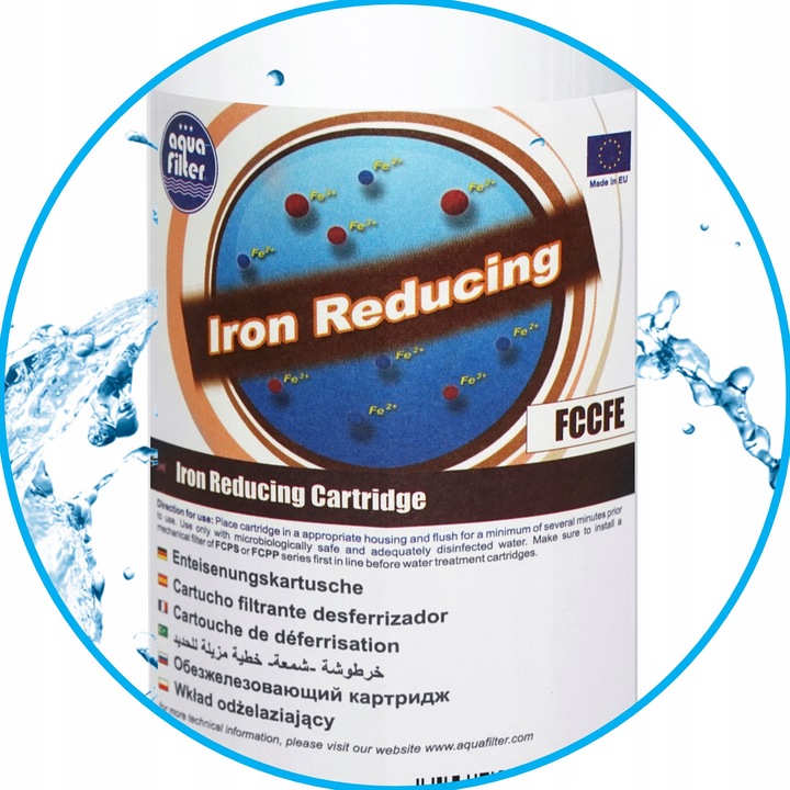 FCCFE AQUAFILTER Filtr Wody Wkład Odżelaziający 10" Odżelaziacz Wody