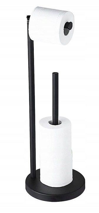 UCHWYT NA PAPIER TOALETOWY STOJĄCY DO WC 51 cm STOJAK METALOWY hit