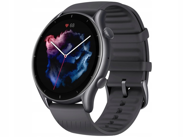 Zegarek Amazfit GTR 3 czarny grafitowy GPS Bluetooth smartwatch AMOLED