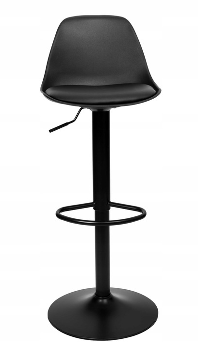 Hoker Barowy Obrotowy Stołek Krzesło Regulowane Tapicerowane Ekoskóra