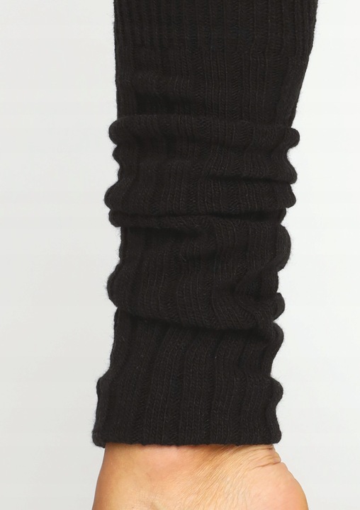 Ocieplacze na Nogi Getry Damskie na Łydki Ciepłe Czarny Cerber ONE