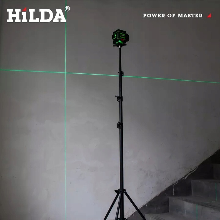 STATYW DO LASERA TRIPOD 2,9M POZIOMIC LASEROWEJ STABILNY WYSOKI