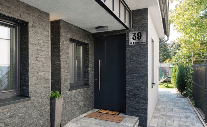 Tabliczka z numerem na dom tablica adresowa aluminiowa numer domu trwała