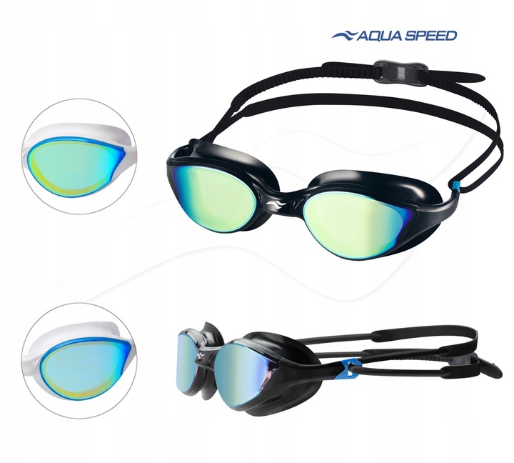 Okulary do pływania lustrzanki AQUA SPEED Vortex Mirror 07 +etui