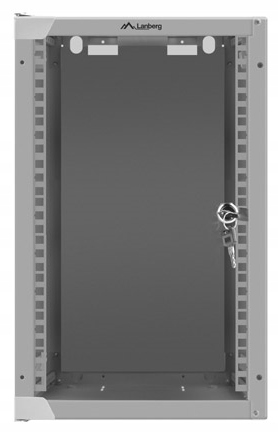 9U Szafa RACK wisząca 10" szary Lanberg
