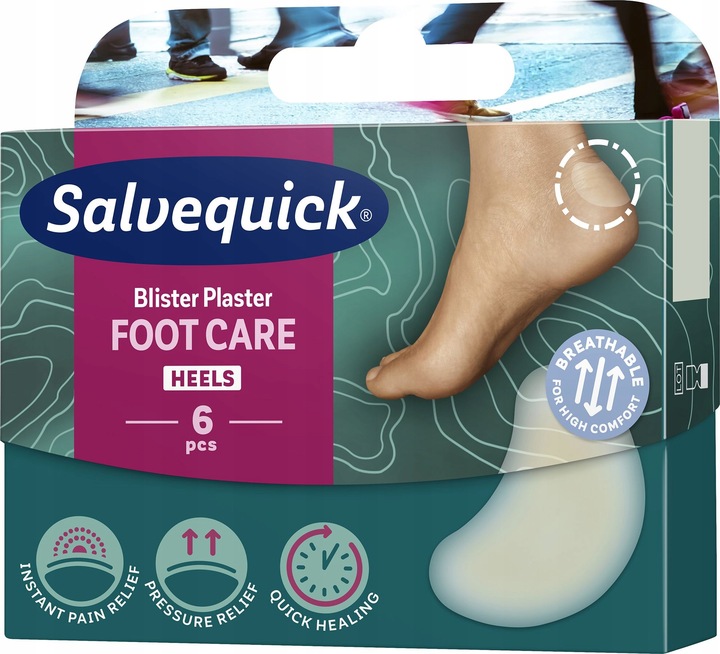 Salvequick Plastry Foot Care Medium 6 Szt.