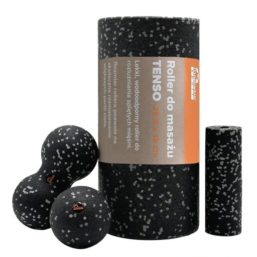 Zestaw EPP do masażu 4w1 Roller + Wałek + Piłka + Duoball Majestic Sport