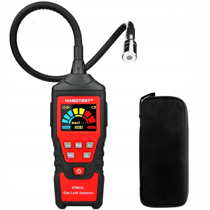 DETEKTOR WYCIEKU GAZÓW EKRAN LCD ALARM PROPAN BUTAN GAZ ZIEMNY I INNE PALNE