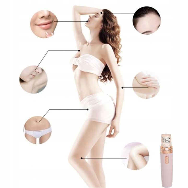 EPILATOR DO TWARZY, BEZPIECZNY DLA WRAŻLIWEJ SKÓRYY, ANTYBAKTERYJNY,