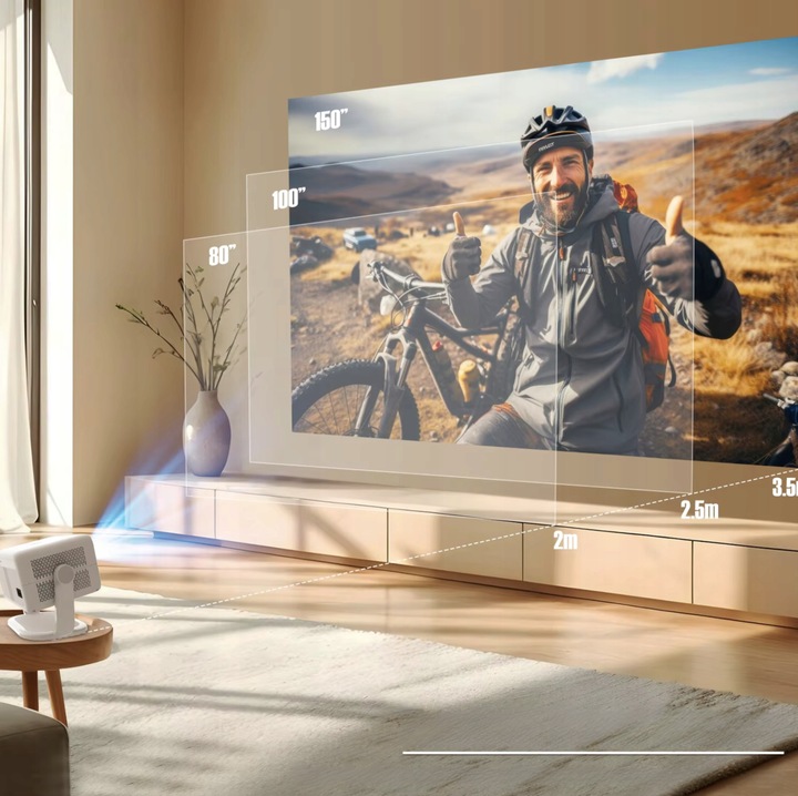 PROJEKTOR SMART MAGCUBIC MULTIMEDIALNY L018 4K 1080 p 650 ANSI 2025