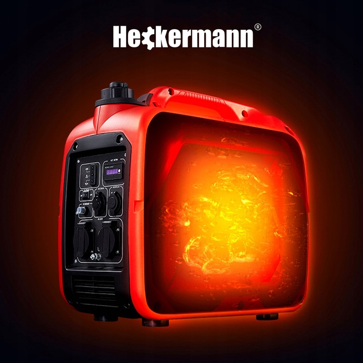 AGREGAT PRĄDOTWÓRCZY GENERATOR PRĄDU INWERTOROWY NA BENZYNĘ CICHY 2KW