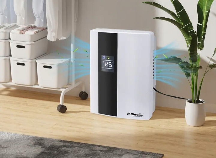 OSUSZACZ POWIETRZA POCHŁANIACZ WILGOCI 65W 1,8L RIWALL ROS-01