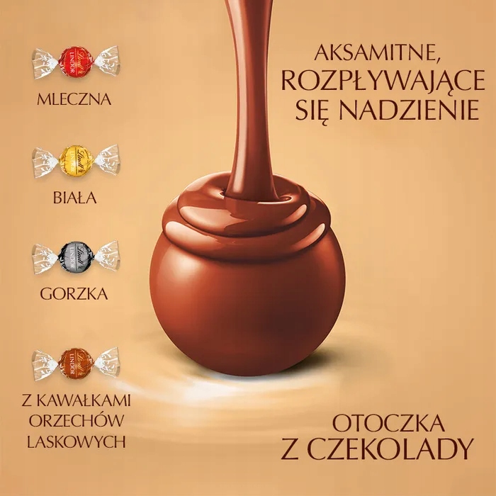 Czekoladki Lindt Lindor Praliny Krem Nadziewane Pralinki Mix Smak Assorted