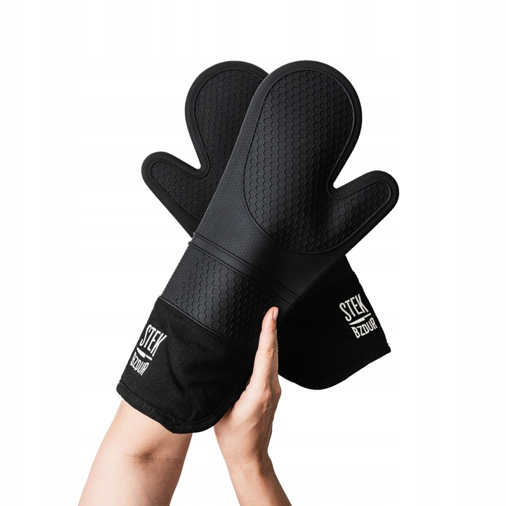 Rękawice Kuchenne Grillowe Stek Bzdur Silikonowe Żaroodporne Długie