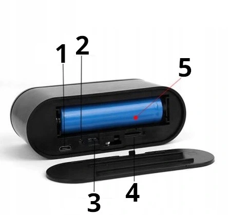 BUDZIK ZEGAR Z MINI KAMERA SZPIEGOWSKA UKRYTA WiFi