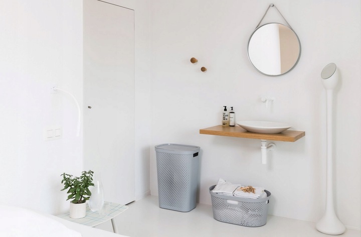 Kosz na pranie Curver INFINITY 60L szary brudownik