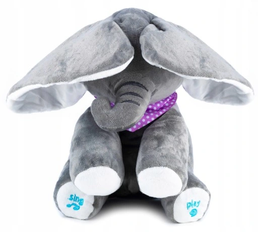 SŁOŃ PLUSZAK Peek-A-Boo ZABAWA W CHOWANEGO